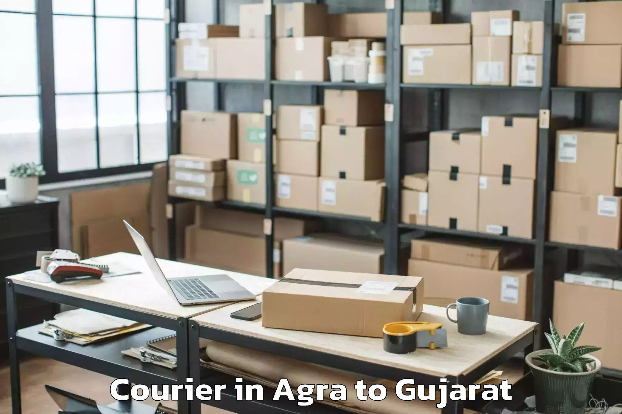 Discover Agra to Satlasana Courier